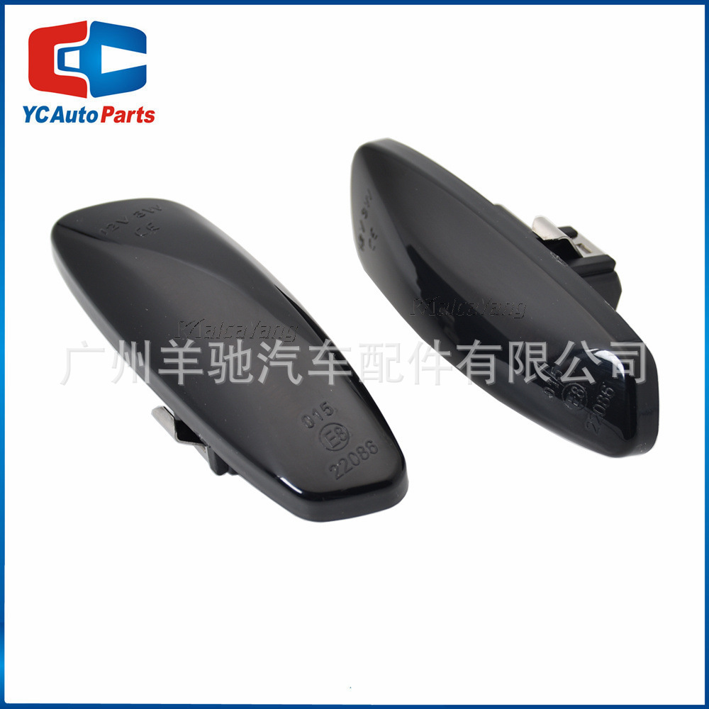 Adecuado para Peugeot 207 308/Citroen C3 C4 guardabarros dirección LED dinámico intermitente marcado luz lateral