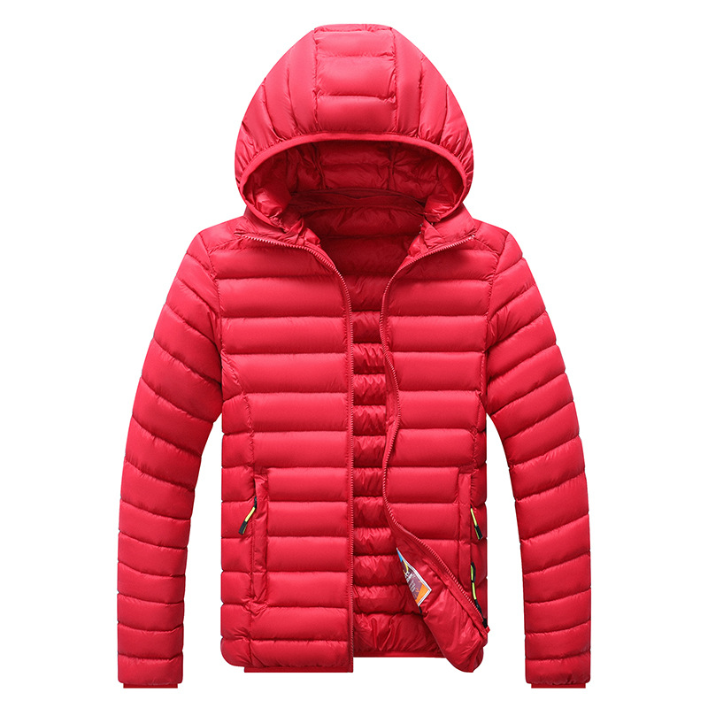 Abrigo acolchado de algodón casual de invierno de moda simple desmontable con capucha multicolor abrigo acolchado de algodón de los hombres abrigo acolchado de algodón cálido abrigo casual