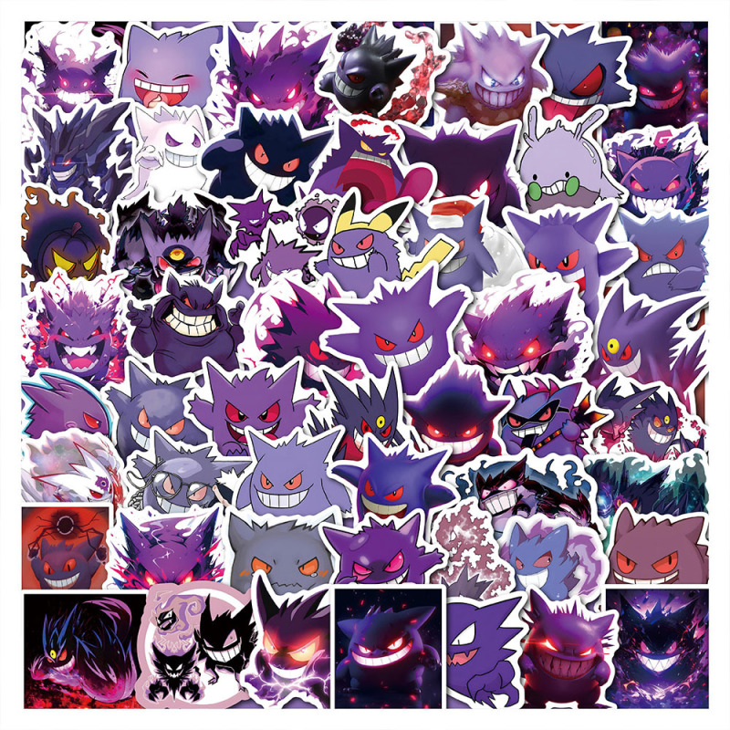 50 cross-border Gengar Gengar ghost personalized graffiti stickers decorative luggage computer waterproof stickers factory wholesale 50 cross-border Gengar Gengar ghost personalized graffiti stickers decorative luggage computer waterproof stickers factory wholesale