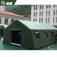 大型户外野营帐篷住宿帐篷消防应急救灾自动充气帐篷60平充气帐篷