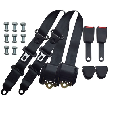 front/passenger automatic locking three-point – Car seat belt - 2-sets-k3-15cm-base-screw-nut