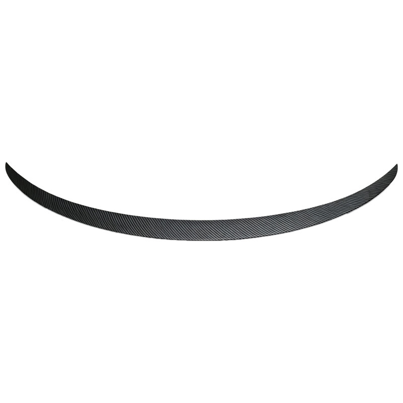 Cross-border bestseller suitable for Tesla model car rear spoiler, black carbon fiber pattern thickened fixed wind wing modification accessory