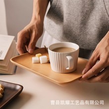 日式长方形木盘子简约实木干果盘木质小吃盘黑胡桃木盘咖啡小托盘