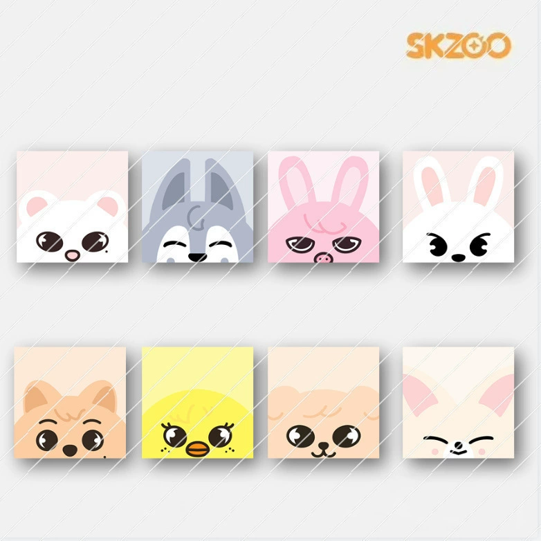 50 страниц SKZOO мультяшная удобная паста StrayKids Fang Can Li Yanhao Jin Shengliang Liang Jingyin может наклеить бумагу