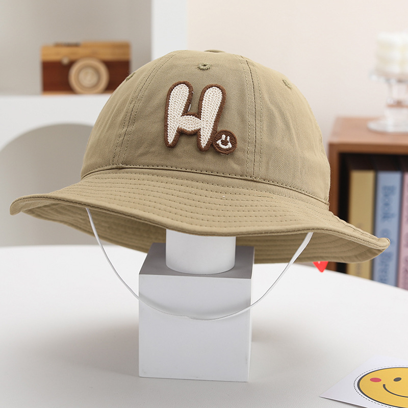 Sombreros para niños coreanos primavera y otoño lindos sombreros de pescadores de bebés variados para niños niñas sombreros de bañera al aire libre