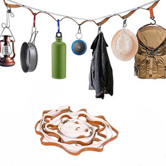 跨境戶外露營掛繩戶外露營晾衣繩掛繩吊式加長晾曬防風帳篷繩野營