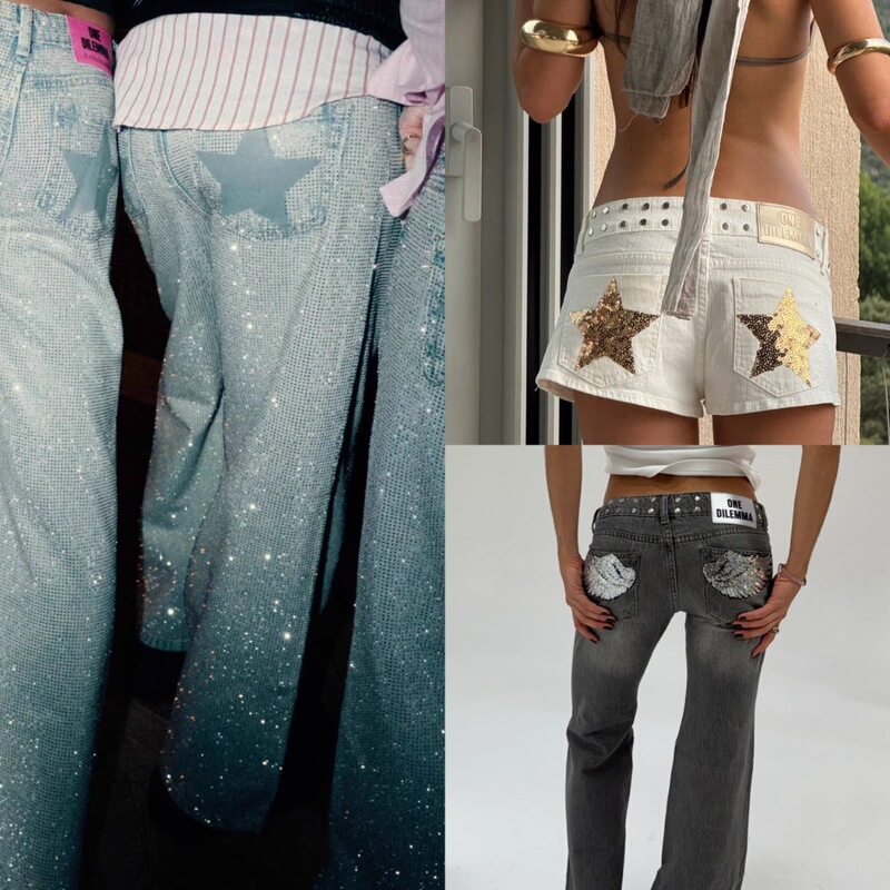 One Dilemma European and American Cross-Border Star Print Rhinestone Jeans Women's Loose Straight-Leg Pants Aliexpress Women's Clothing One Dilemma European and American Cross-Border Star Print Rhinestone Jeans Women's Loose Straight-Leg Pants Aliexpress Women's Clothing