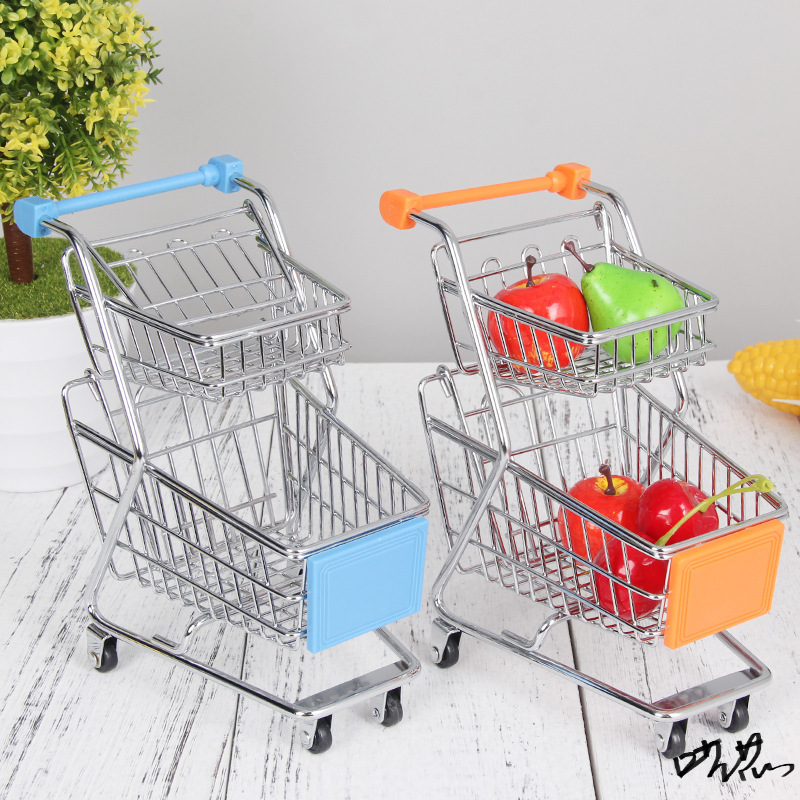 迷你小型购物车购物车儿童创意迷你手推车多功能过家家新品玩具超