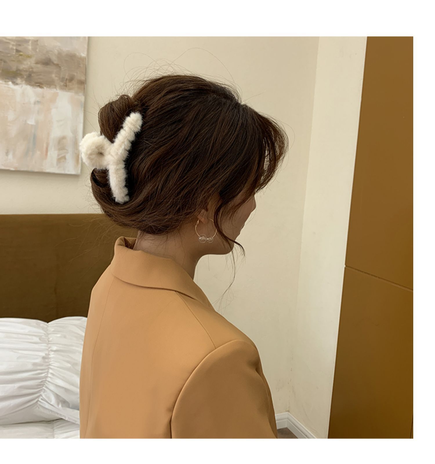 智贝详情图_17毛毛抓夹后脑勺发夹优雅气质发抓头发夹子头饰秋