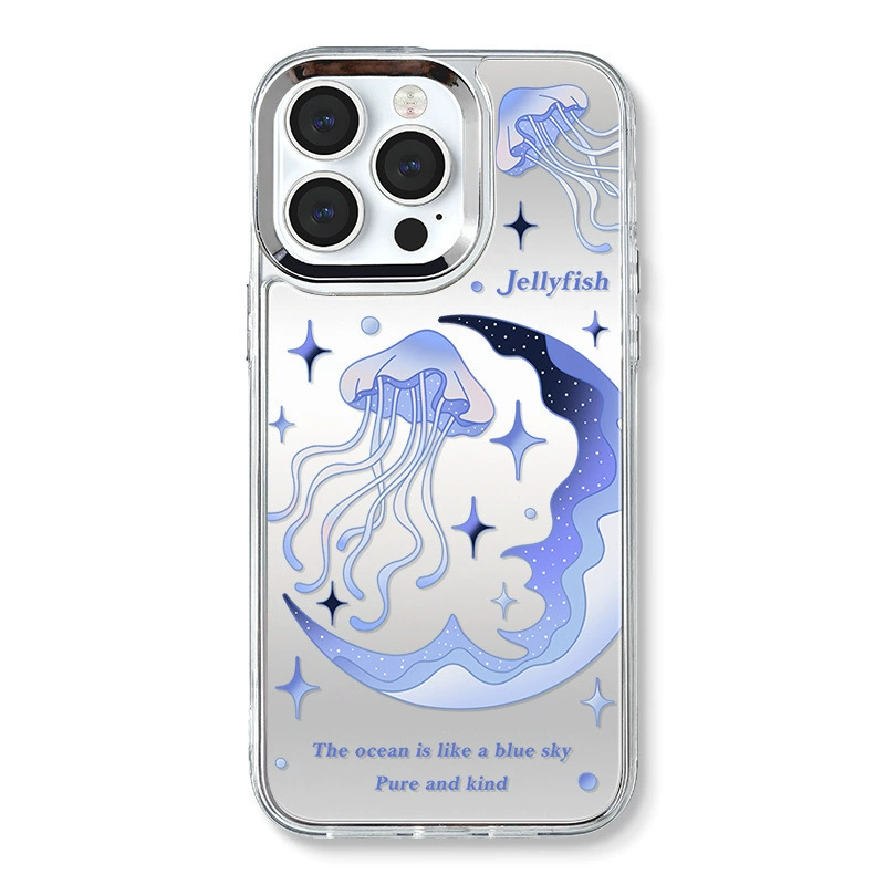 Телефонный чехол совместим с iPhone 16, чехол для телефона iPhone 15 Pro Max, зеркальный эффект, три-в-одном, защита от падения