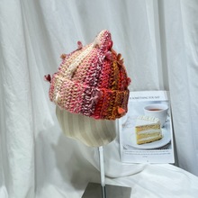 С�����ɫ���Kë��ñŮ�ﶬ��ϵ��ů�o��ײɫᘿ�ñ�@ĘС����ñ