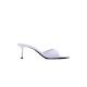 ZA2024 Summer New One line Sandals Women's Thin Heels Shallow Mouth Sandals Pointed Back Open Toe High Heels Women's Shoes