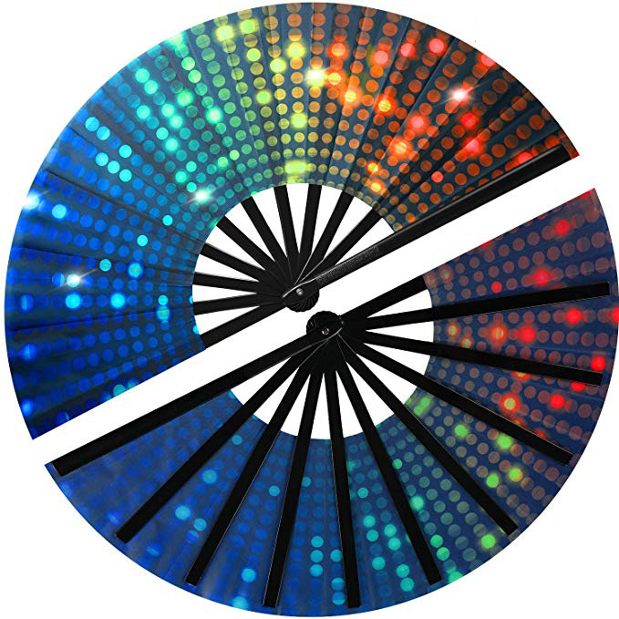 En stock 33cm Kung Fu ventilador sonido ventilador bambú hueso ventilador promoción caliente plegable ventilador plegable logotipo del ventilador puede ser añadido