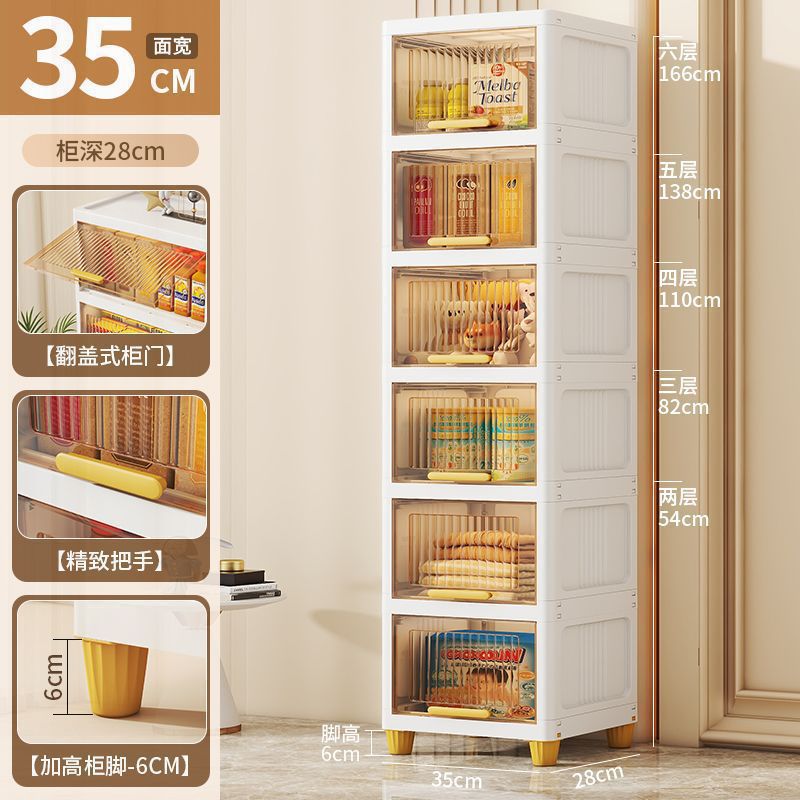 Gabinete de almacenamiento tipo tapa plegable sala de estar snack almacenamiento estante de almacenamiento cocina estante de acabado multicapa gabinete de almacenamiento baño