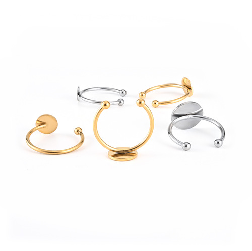 Wholesale adjustable bamboo ring, open and versatile student knuckle ring, tail ring, cool design, internet celebrity hand jewelry