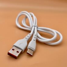 快充USB充电线适用苹果安卓type-c 1米白2A数据线厂家印logo