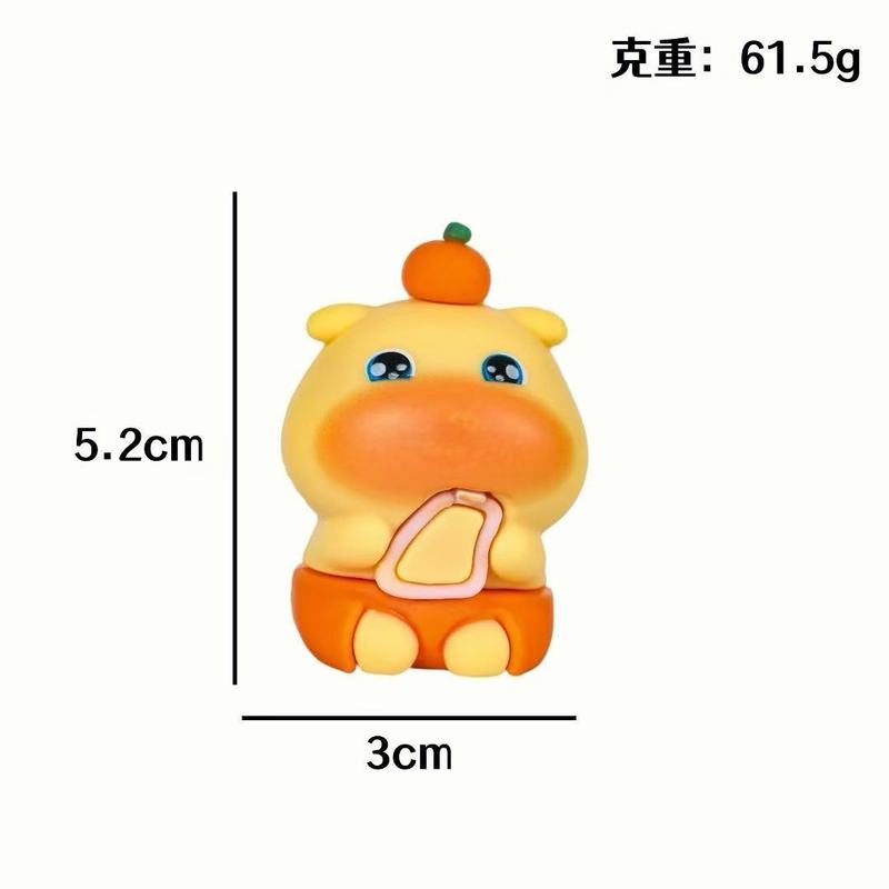 新款呆萌水豚噜噜盲盒摆件超萌汽车装饰公仔精美桌面宝藏玩具明盒|undefined