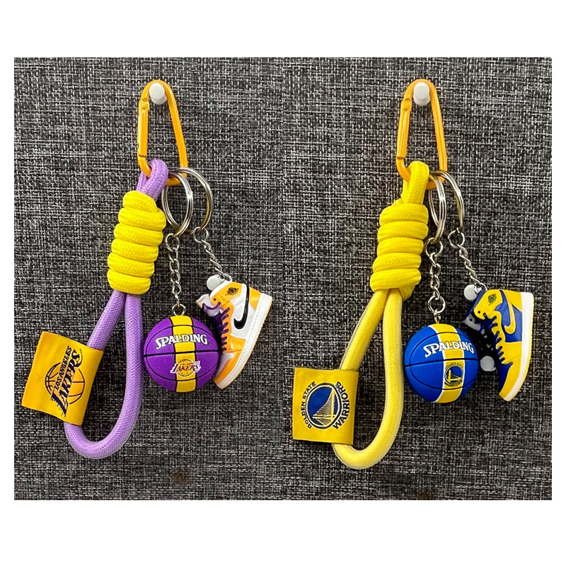 Kobe James Curry Basketball Keychain Mobile Phone Lanyard Lakers Warriors Basketball Shoes Mold Keychain Pendant Decoration