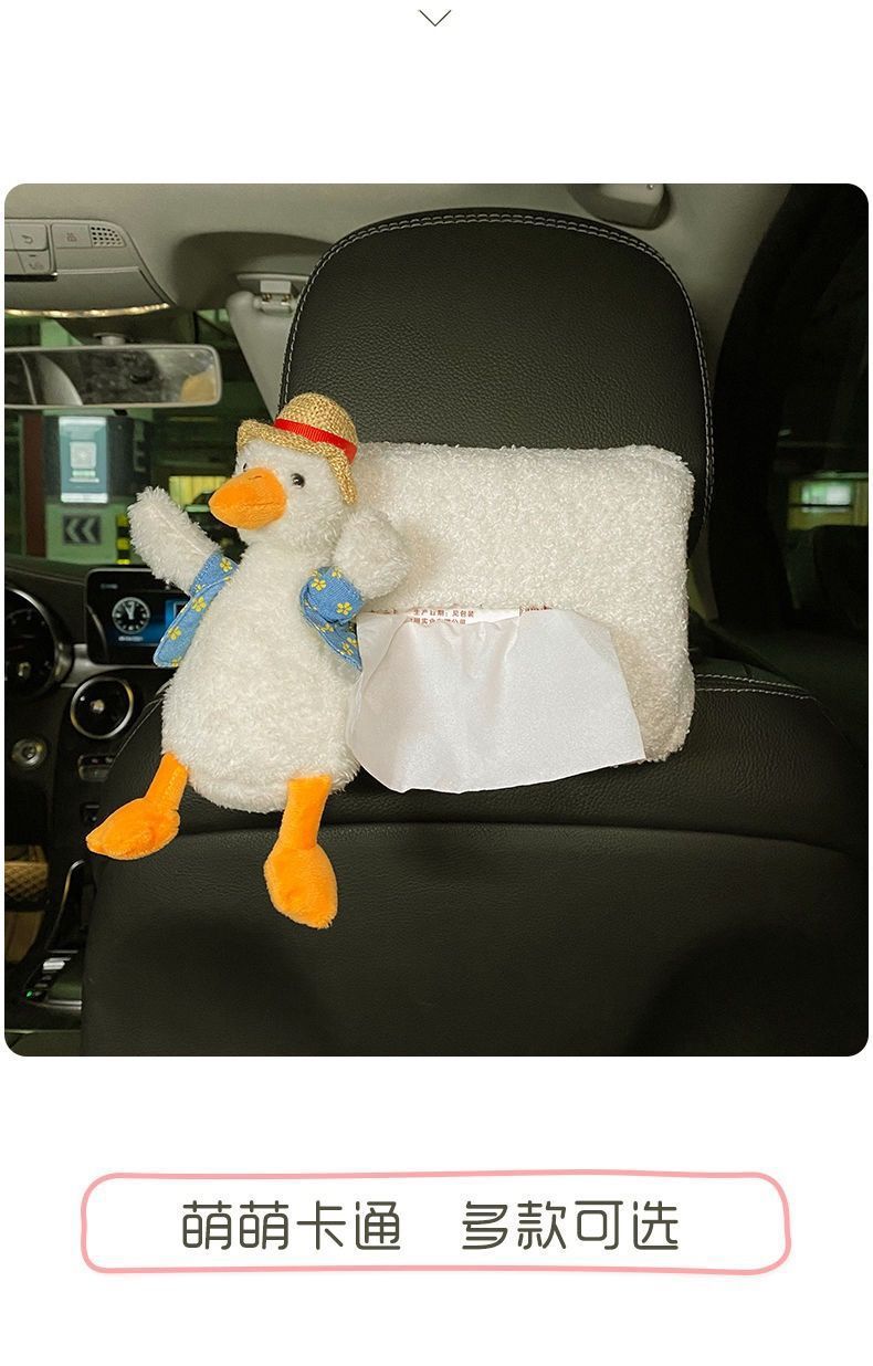 Car-mounted tissue box, hanging style, popular with women, creative and cute tissue box for car seats, napkin holder for car use