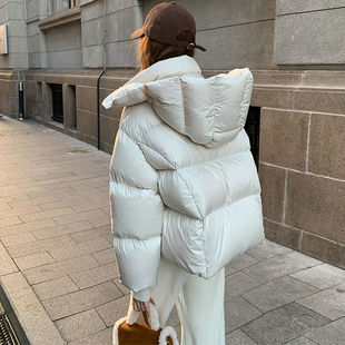 Down cotton-padded jacket 2024 new style short all-match warm thick cotton-padded coat women's winter coat loose cotton