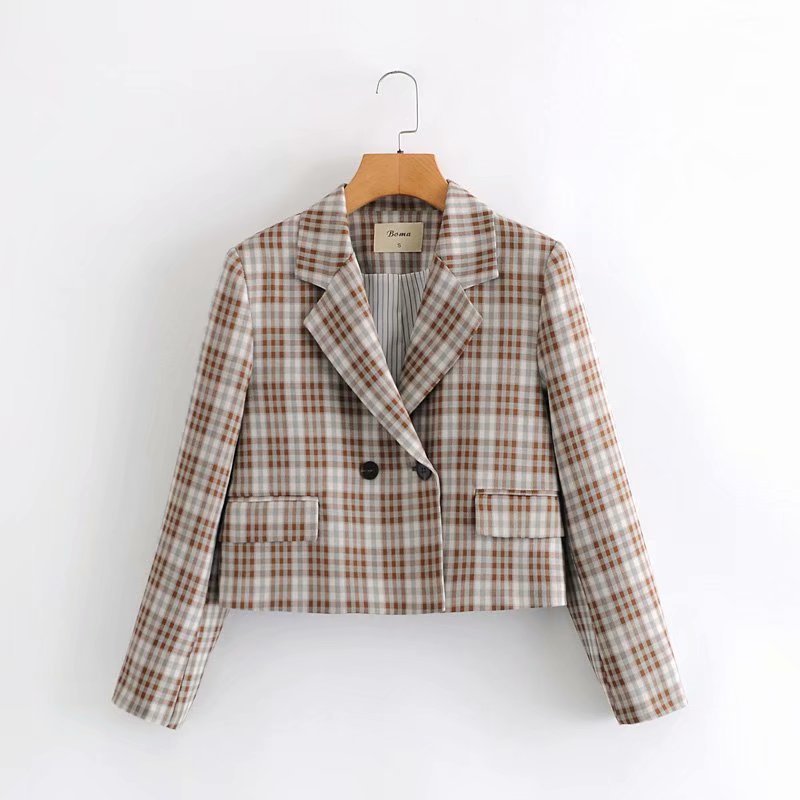 plaid houndstooth suit   NSAM27831