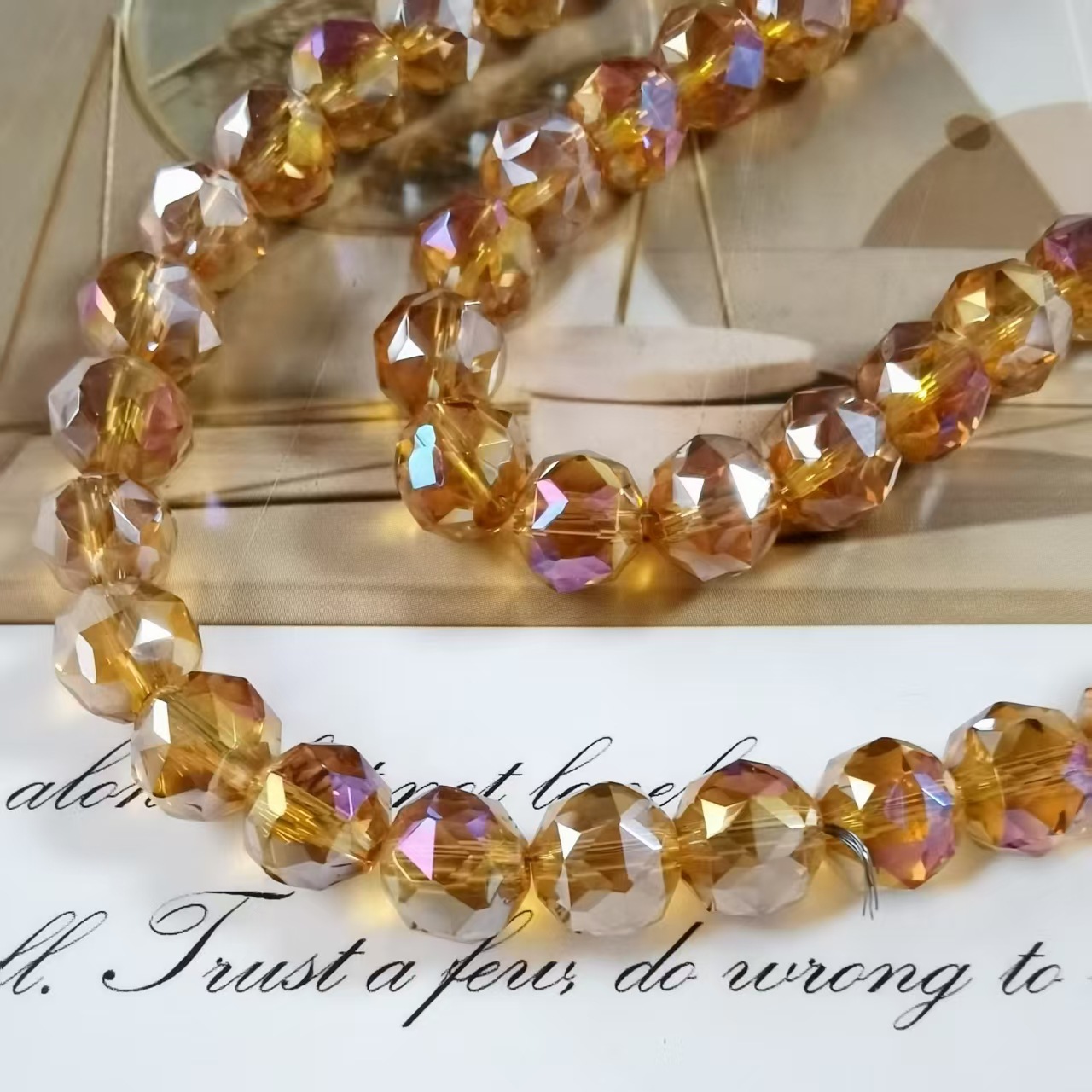 Bola de flores de 8mm Jingjing K9 cuentas sueltas de cristal 64 superficies cortadas con cuentas Accesorios de joyería hechos a mano de bricolaje Pulsera Collar lote suelto image 48