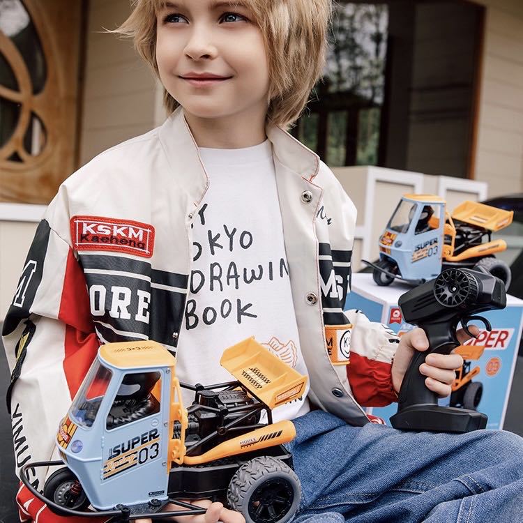 (2개) 모비 원격 제어 자동차 F024B11 세발 자전거 어린이 장난감 자동차 드리프트 자동차 소년 생일 선물