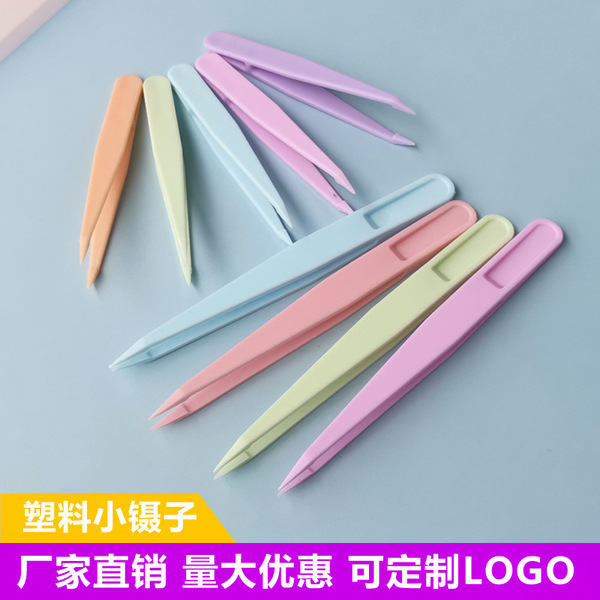 Plastic tweezers for manicure