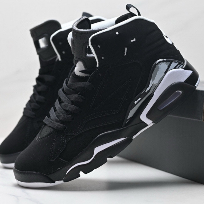 Putian High-End Version Cross-Border Jordan Aj6 Mid-Top Basketball Shoes Retro Casual Sneakers in Rouge Red and Bugs Bunny Design