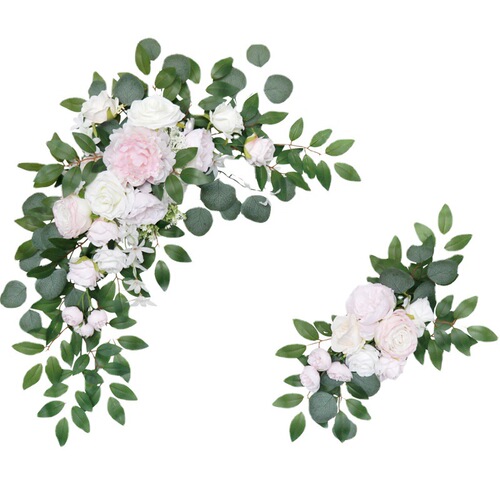 Amazon Wedding Arch Flower Welcome Flowers Wedding Arch Banquet Style Floral Decor Artificial Flower Supply