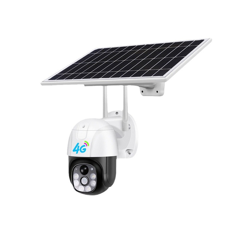 Solar al aire libre 4G cámara de vigilancia visión nocturna a todo color HD casa inteligente baja potencia V380 bola máquina