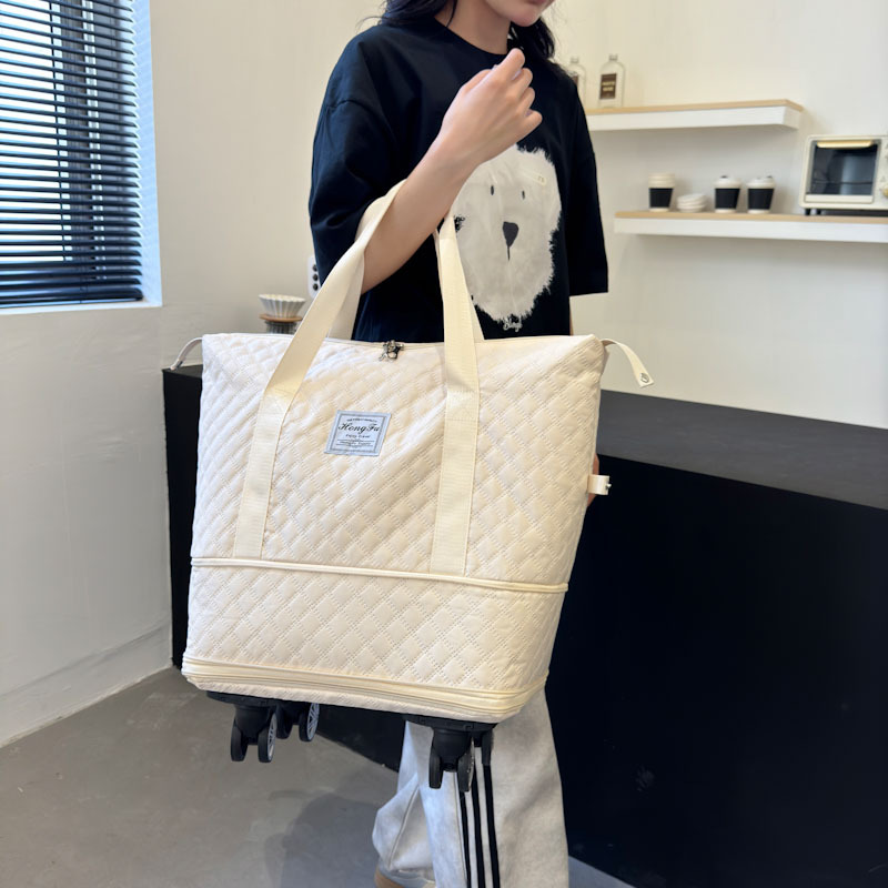 旅行バッグ超大型出産待ち収納乾湿軽便短距離分離フィットネスバッグ刺繍荷物袋プーリー飛行機バッグ