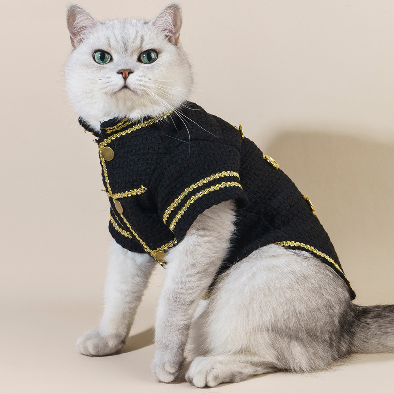 Cross-border pet products factory trendy cool pet clothes jacket wholesale cat jacket dog winter clothing