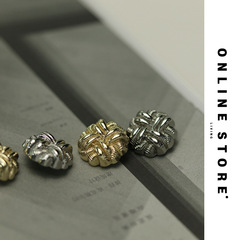 麻花金屬紐扣小香法式風毛衣扣子西裝粗花呢外套扣皮草大衣裝飾扣