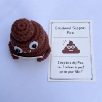 똥 61호 커피색 패턴 빅 P카드 눈 0.6cm