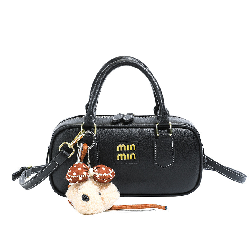 Bolsa de bolos portátil retro para mujeres 2026 nueva moda diaria sensación de bolso cuadrado bolso de hombro universal