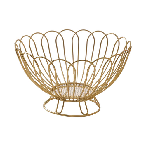 European-style light luxury fruit plate wholesale creative decoration household candy snack plate living room iron fruit basket high-leg