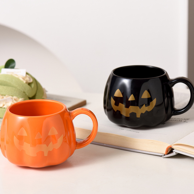 クロスボーダー新しいハロウィンカボチャカップクリエイティブマグレトロホリデーウォーターカップ実用的なカップカボチャカップ|undefined