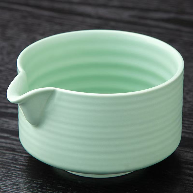 말차 그릇 가로 줄무늬 안전 장비