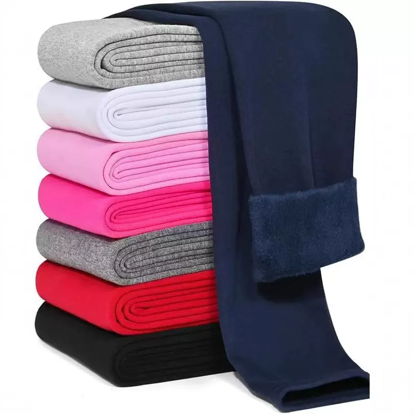 童裤秋冬儿童加绒加厚打底裤女童棉不倒绒裤子中大童修身多色裤子