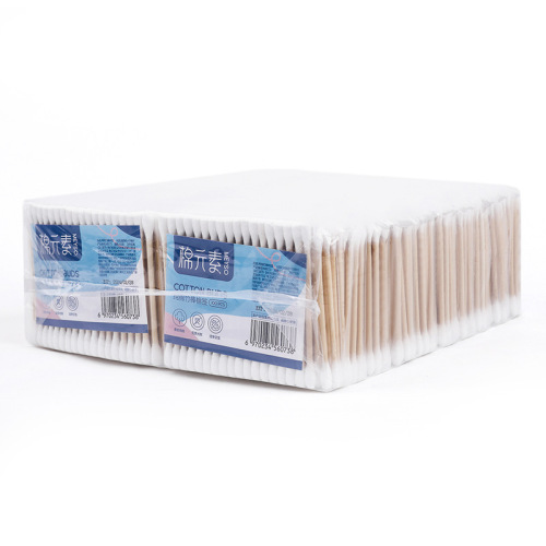 Cotton element disposable cotton swabs double-ended bamboo swabs cotton swabs for ear removal makeup remover 100 soft bags wholesale