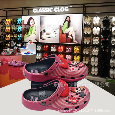 cross Детские тапочки в стиле Crocs для мальчиков, детская сумка, женские тапочки, босоножки, подходят для подростков, закрытый носок