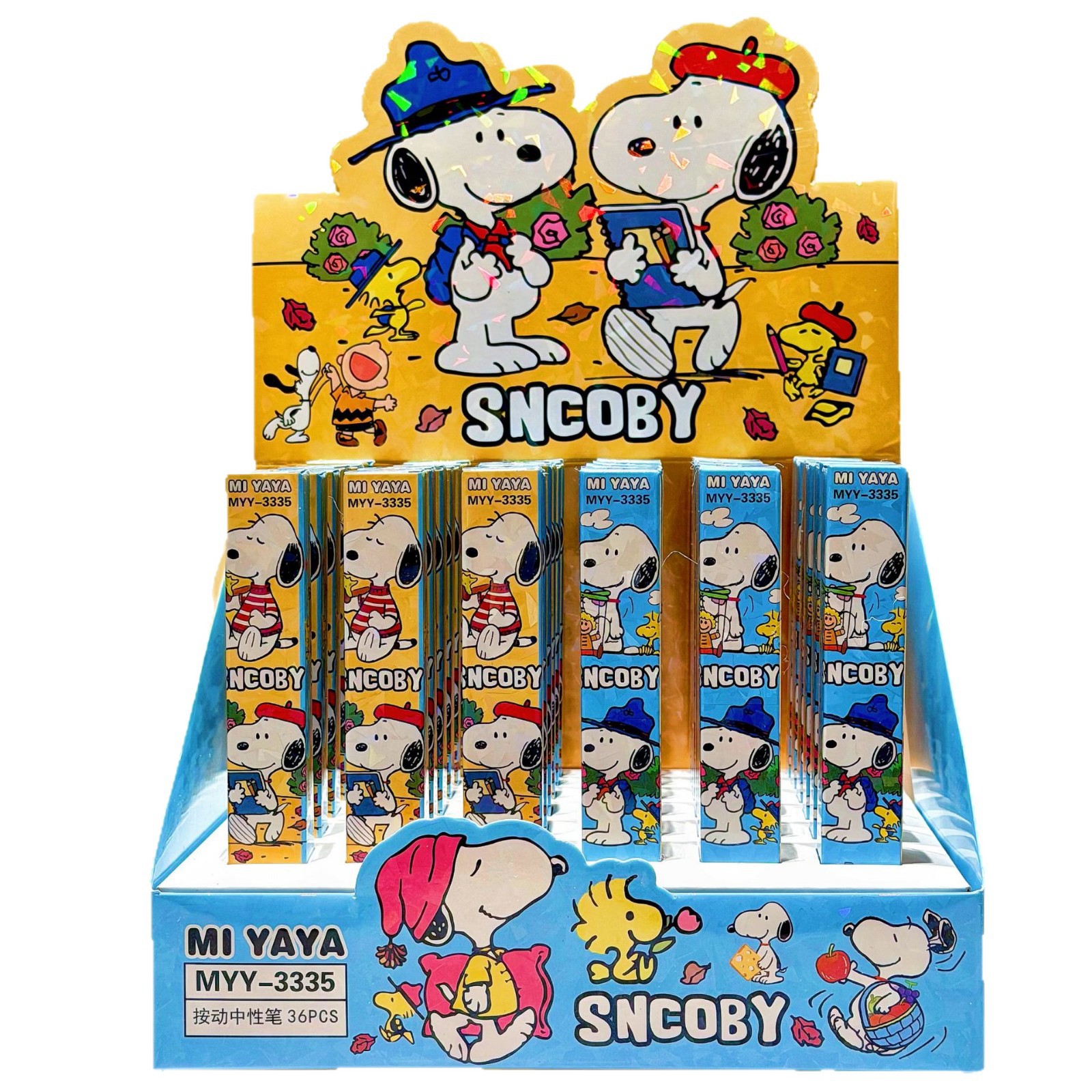 Nuevos productos Snubby caja ciega simple bolígrafo neutro de dibujos animados cachorro 0.5mm bolígrafo de agua negro