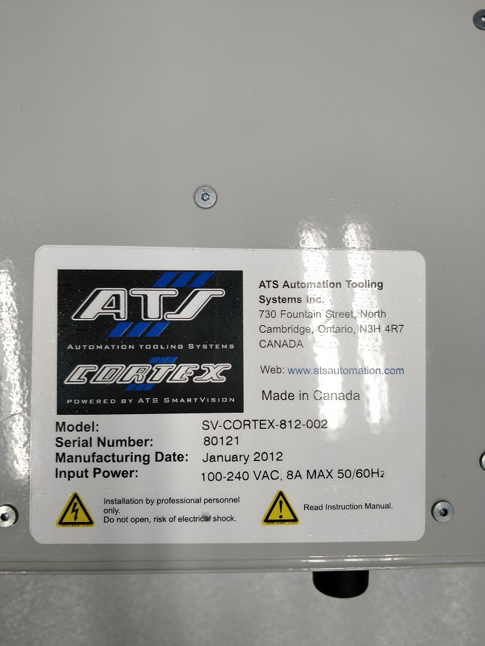 ATS CORTEX SV-CORTEX-812-002 视觉系统 原装议价