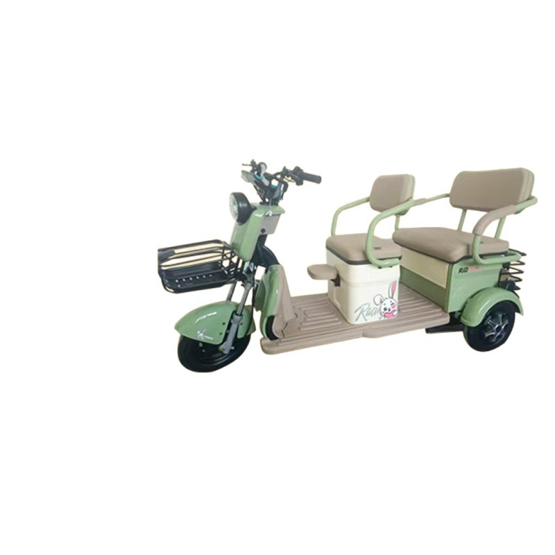 Nuevo triciclo eléctrico, pequeña fábrica de origen doméstico, asiento trasero, caja de carga variable, pequeño triciclo para damas y ancianos