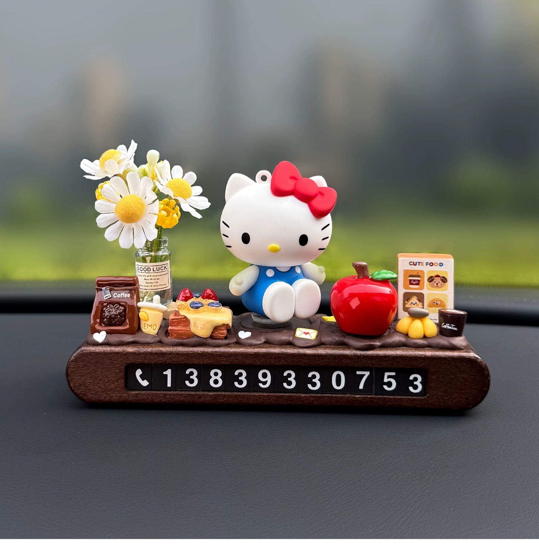 2026 New Model Crayon Shin-Chan Temporary Parking Number Plate for Moving Car, Cute Car Phone Number Plate