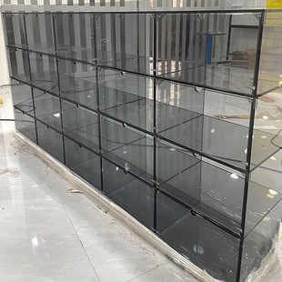 Gradient Acrylic Board Display Rack Transparent Display Cabinet Handmade Storage Rack Shoes Display Cabinet Makeup Storage Shelf