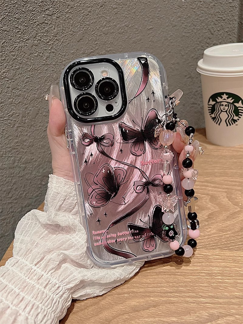 Ink Butterfly – Passende Früchte-Hülle für iPhone 16 Pro, Neue Cartoon-Hülle für iPhone 15 Pro Max, Personalisierte Hülle für iPhone 13/14/12_voghion.com