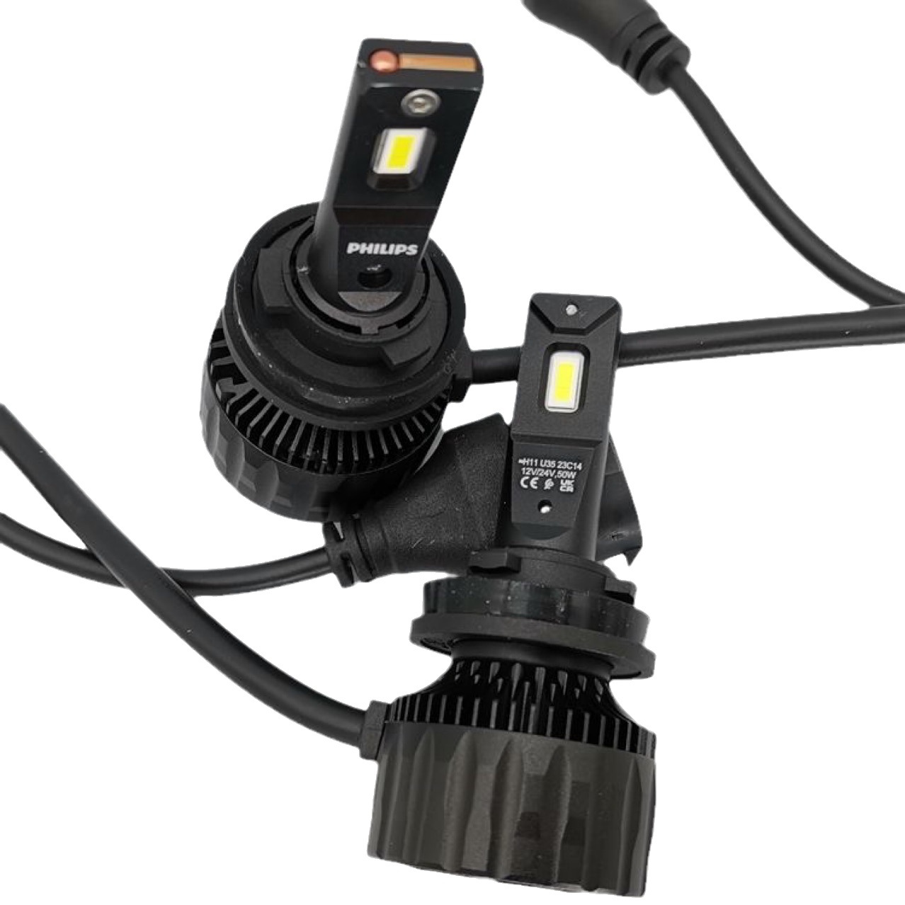 Philips LED coche H4 faro H7 caliente Sun Aurora 50W 12V/24V universal camión 6500K