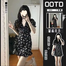 ��ʽ�����Ӻ�ɫ�黨����ȹŮ������ȹ��������������Ƹ�С��